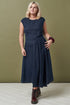 Image 7 of Japanese linen dress organic and simple samurai design Salem from Baltic Linen